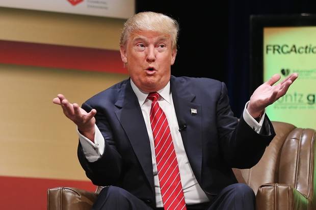 Donald Trump at the 2015 Family Leadership Summit in Ames, Iowa